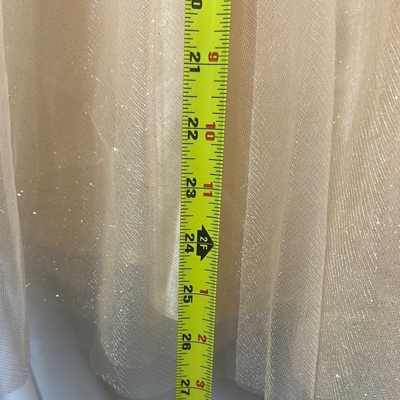 Cinderella Gold Sequin Embellished Prom Gown - Picture 8 of 13